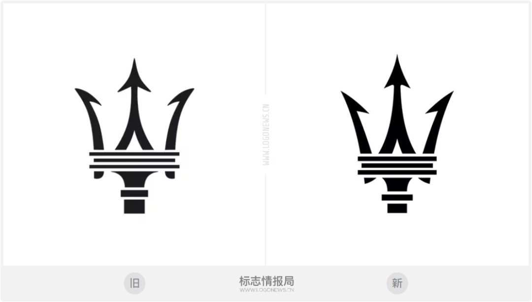 瑪莎拉蒂23年后更新Logo！三叉戟更鋒利了！